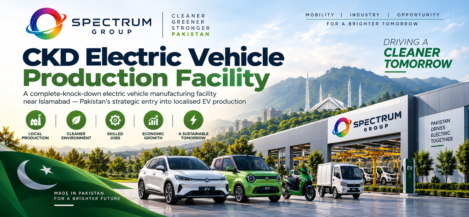 Spectrum Group Pakistan Electric Vehicle CKD project
